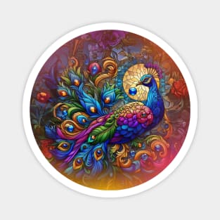 Peacock Colors Magnet